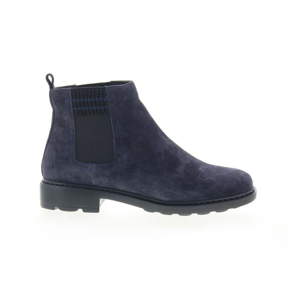 Johnston & Murphy Navy Suede Chelsea Ankle Boots